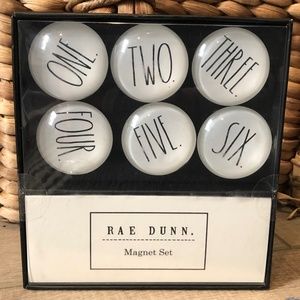Rae Dunn set of six dome magnets